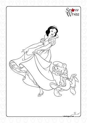 Snow White Dancing with Simpleton