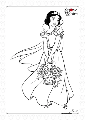 Snow White Pdf Coloring Pages