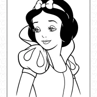 Snow White Portrait Coloring Page