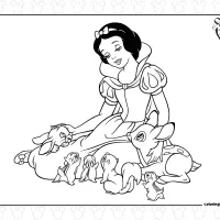 Snow White with Her Animal Friends