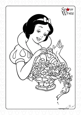 Snow White with a Basket of Flowers