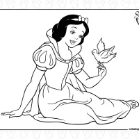 Snow White with a Dove