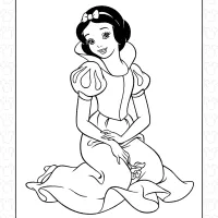Snow White with a Flower