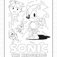 Sonic The Hedgehog Coloring Page