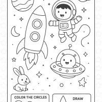 Space Adventure Coloring Page