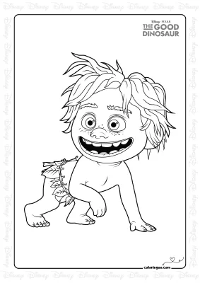 Spot From The Good Dinosaur Coloring Page