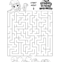 Strawberry Shortcake Maze Activity Sheet