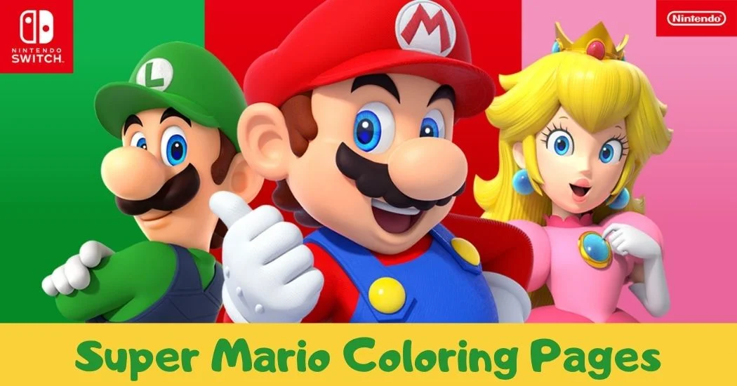 Super Mario Coloring Pages Super Mario Coloring Pages