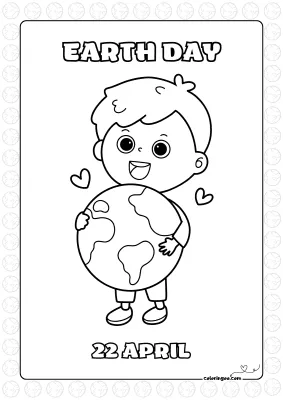 Take Care Of The World Coloring Page