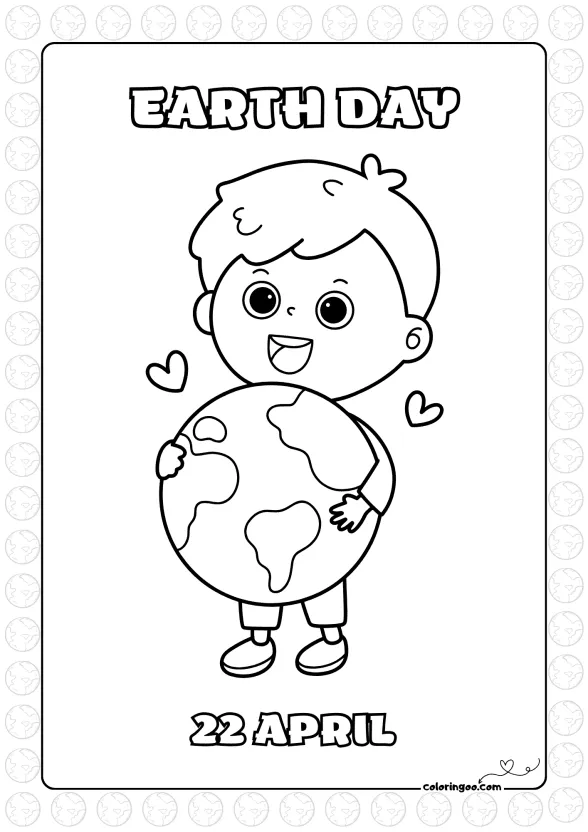 Take Care Of The World Coloring Page