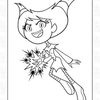 Teen Titans Go Jinx Coloring Page