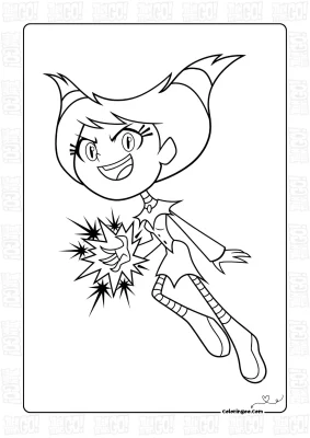 Teen Titans Go Jinx Coloring Page