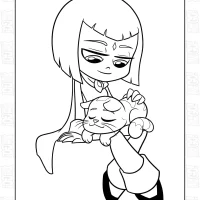 Teen Titans Go New Raven Coloring Pages