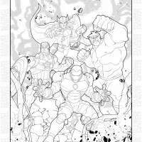 The Avengers Coloring Sheet