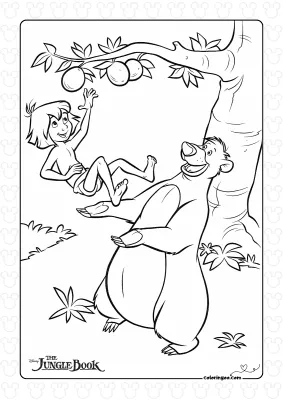 The Jungle Book Coloring Sheet