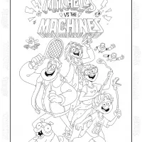 The Mitchells Family Coloring Page 3 The Mitchells Family Coloring Page