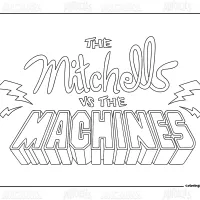 The Mitchells vs The Machines Coloring Sheet 2 The Mitchells vs The Machines Coloring Sheet