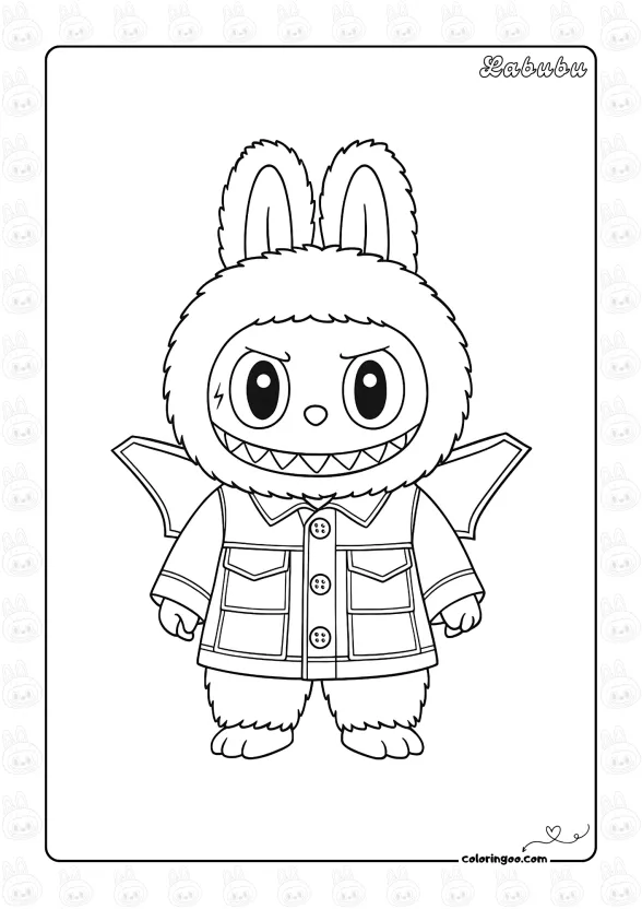 The Monsters Labubu Coloring Pages 1 The Monsters Labubu Coloring Pages
