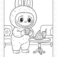 The Monsters from Labubu Coloring Page