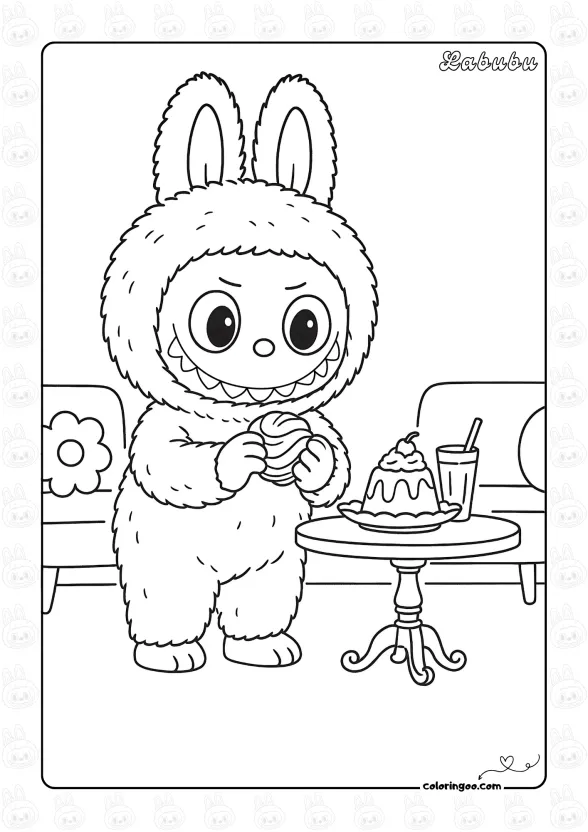 The Monsters from Labubu Coloring Page