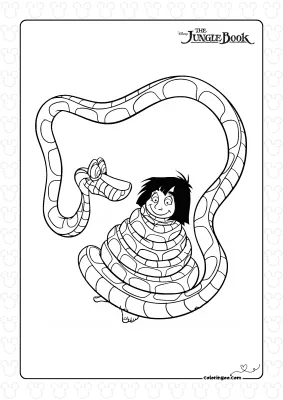 The Snake Kaa Hypnotizing Mowgli