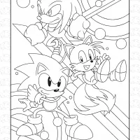 The Sonic Hedgehog Coloring Sheet