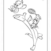 Tom and Jerry Are Playing Tennis