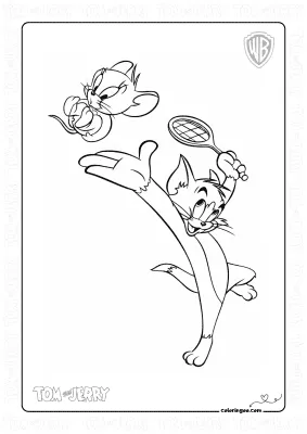 Tom and Jerry Are Playing Tennis