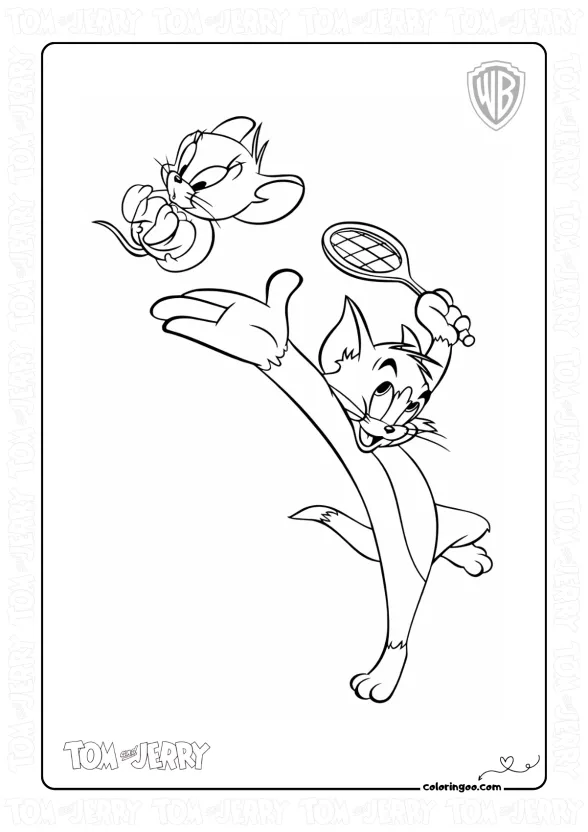 Tom and Jerry Are Playing Tennis