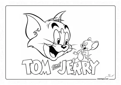 Tom and Jerry Cartoon Coloring Pages