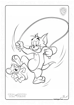 Tom and Jerry Jumping Rope