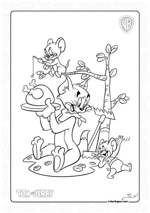 Tom and Jerry Pdf Coloring Activities 1 Tom and Jerry Pdf Coloring Activities