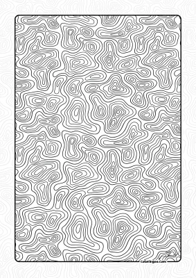 Topographic Map Lines Pattern