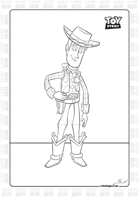 Toy Story Woody Pdf Coloring Pages