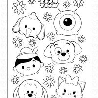 Tsum Tsum Coloring Activity