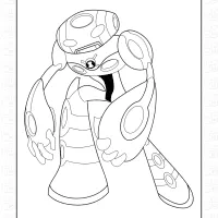 Ultimate Alien Echo Echo Coloring Page 6 Ultimate Alien Echo Echo Coloring Page