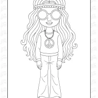 Vintage Girl Coloring Pages 38