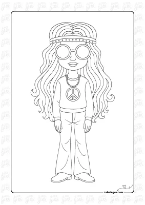Vintage Girl Coloring Pages 38
