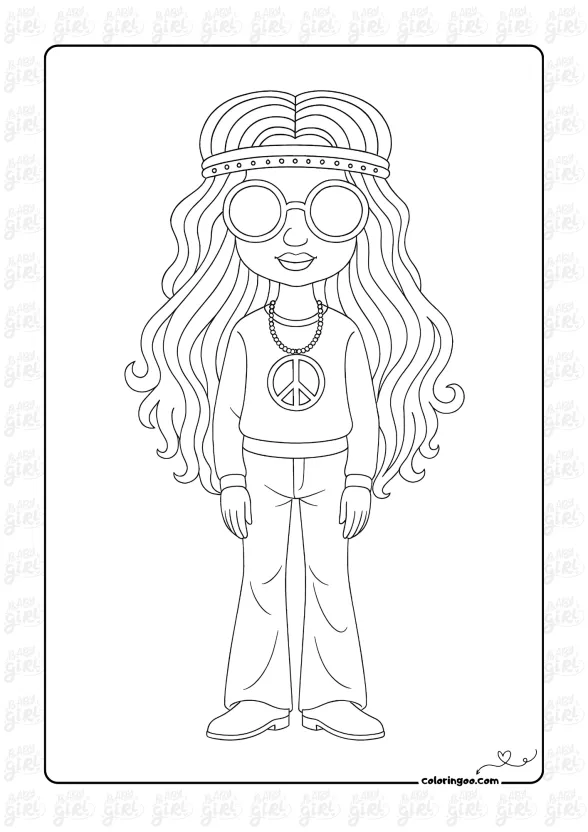 Vintage Girl Coloring Pages 38