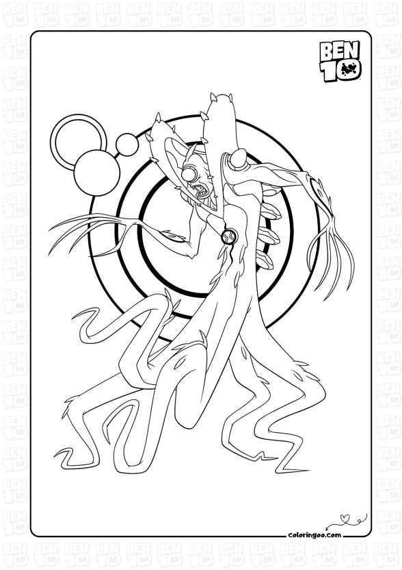 Wildvine Ben 10 Coloring Page 1 Wildvine Ben 10 Coloring Page
