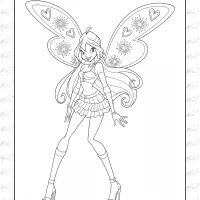 Winx Bloom Believix Coloring Page