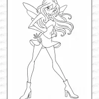 Winx Bloom Coloring Page
