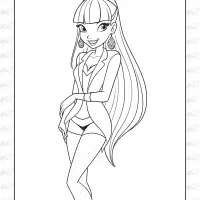 Winx Cartoon Coloring Pages