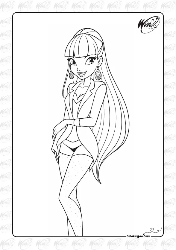 Winx Cartoon Coloring Pages