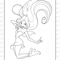 Winx Club Coloring Page 01