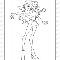 Winx Club Coloring Page 04