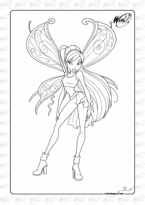 Winx Club Coloring Page 06