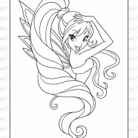 Winx Club Coloring Page 07