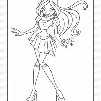 Winx Club Coloring Page 08