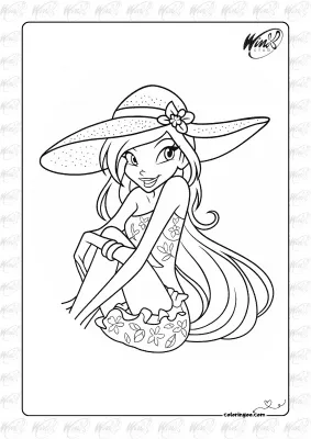 Winx Club Coloring Page 09
